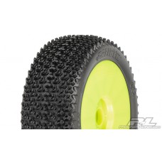 Caliber M3 Off-Road 1:8  Tires Mounted on V2 Yellow Pair / 9030-42