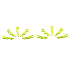 small body clip 1/10 - fluorescent yellow (10pcs) ARROWMAX (Body Clips ) / AM103102