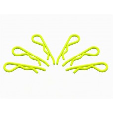 body clip 1/8 - fluorescent yellow (6pcs) ARROWMAX (Body Clips) / AM103118
