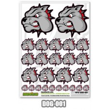 Maugrafix Bulldog Grey Sticker / MGFX-DOG-001