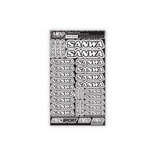 Sanwa Design Pre-Cut Stickers by MM (White Color, Larger A5 size) / MM-1225W