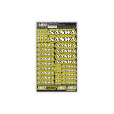 Sanwa Design Pre-Cut Stickers by MM (Yellow Color, Larger A5 size) / MM-1225Y