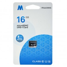 Κάρτα Μνήμης MiWorks MicroSDHC 16GB Class 10 UHS-I U1 / EX31380