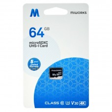 Κάρτα Μνήμης MiWorks MicroSDXC 64GB Class 10 UHS-I U3 / EX31382