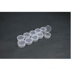 Koswork Clear Round Container (w/lid, ID 25mm, H12mm) (10pcs) / KOS14011