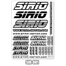 SIRIO Sidelean Grey/White Sticker