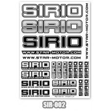 SIRIO Standard Grey/White Sticker