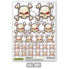 SKULL w/Crossed Bones Sticker